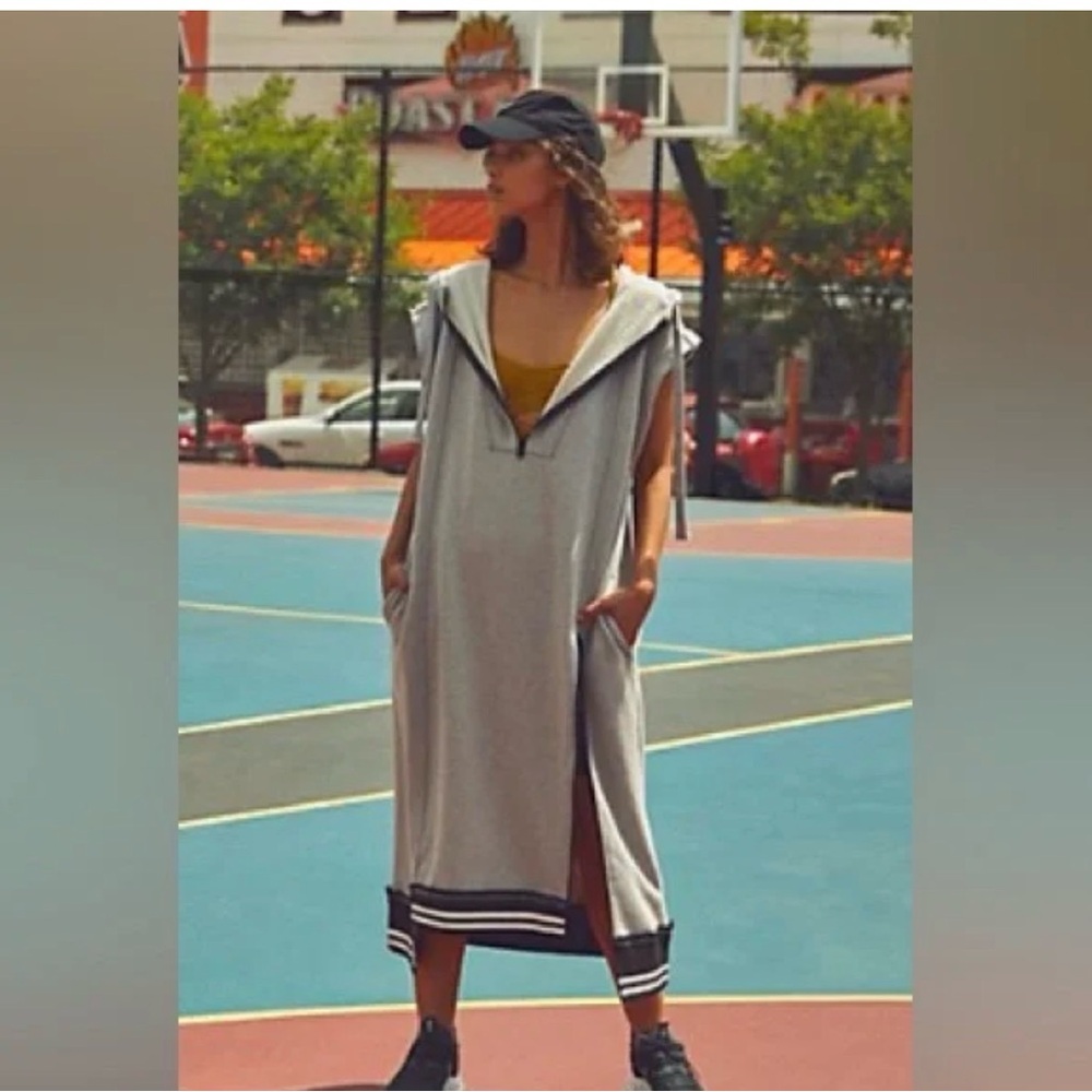 FP Movement by Free People Gray Long Sleeve Dress